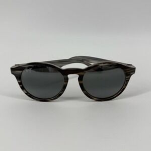 Maui Jim Pineapple Sunglasses Wood Grain Pattern Polarized MJ 784 14D Italy